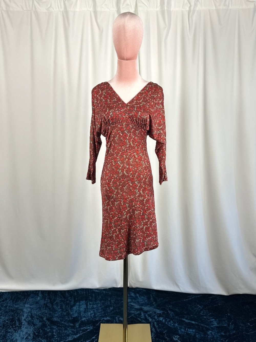 Vintage 90's Diane von Furstenberg 100% Silk Dress XXS